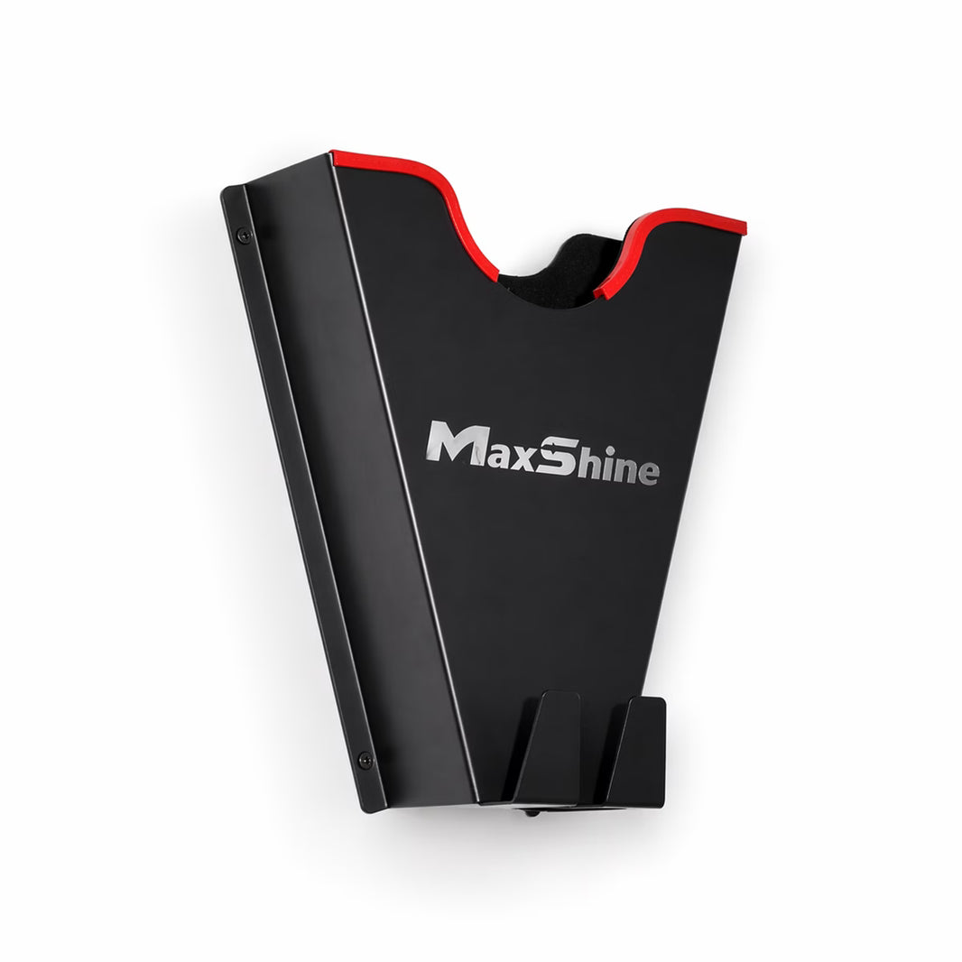 Maxshine Rotary Polisher Holder Wall Mount | V Shaped Rack for DA & RO Polishers | Iron Construction Powder Coated Rust Resistant Garage Organizer