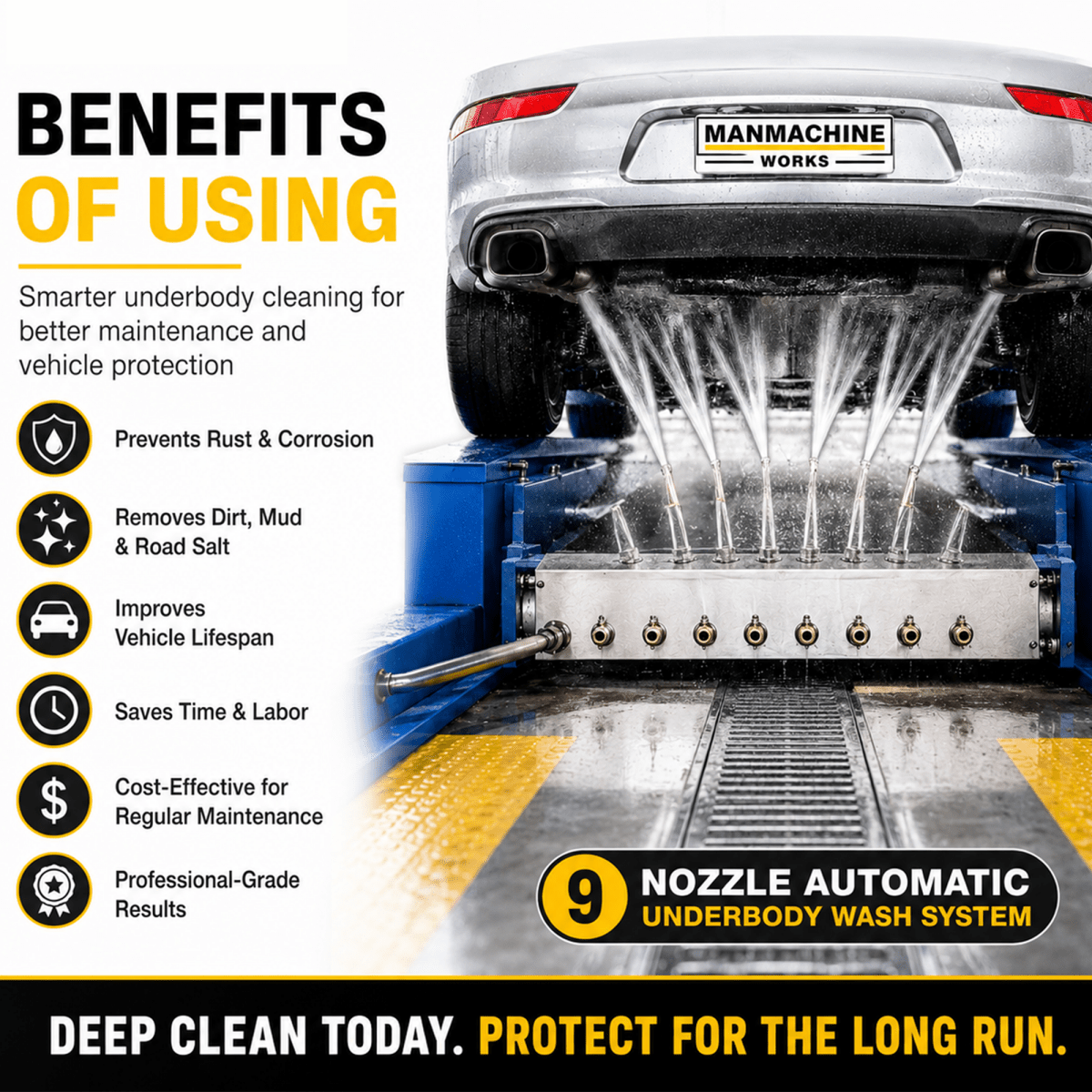 Manmachineworks 9 Nozzle Automatic Underbody Wash System - Detailing Essentials