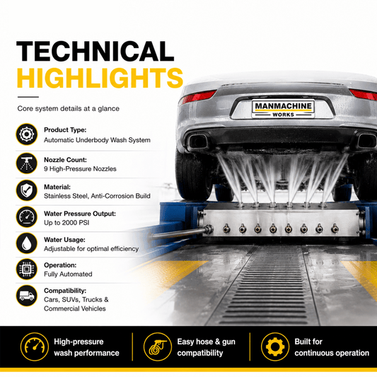 Manmachineworks 9 Nozzle Automatic Underbody Wash System - Detailing Essentials