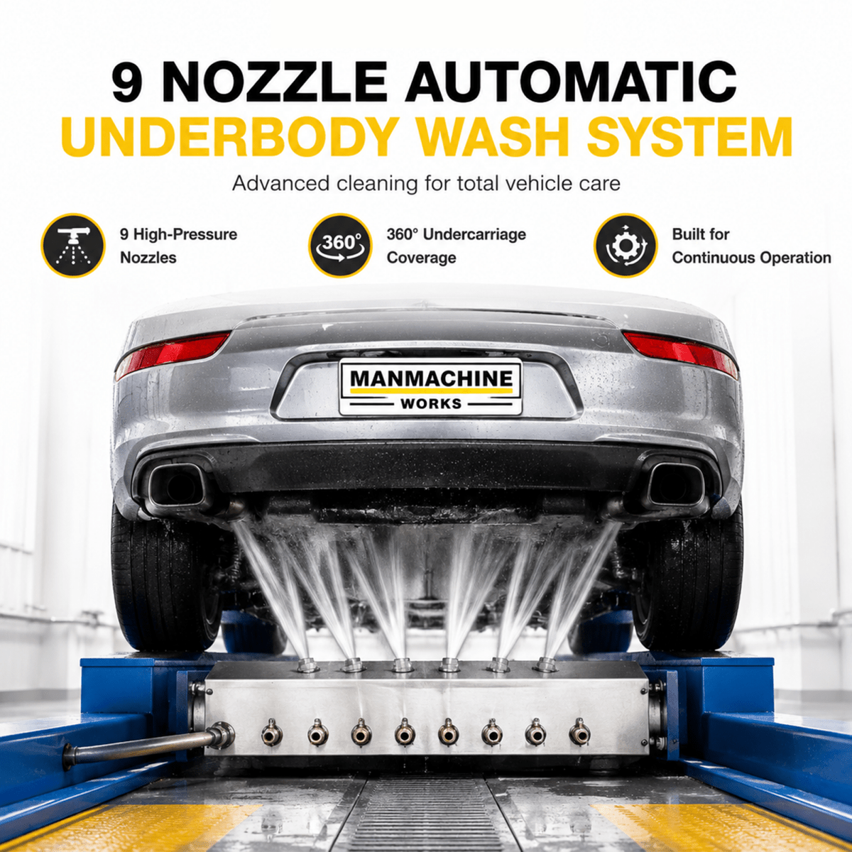 Manmachineworks 9 Nozzle Automatic Underbody Wash System - Detailing Essentials