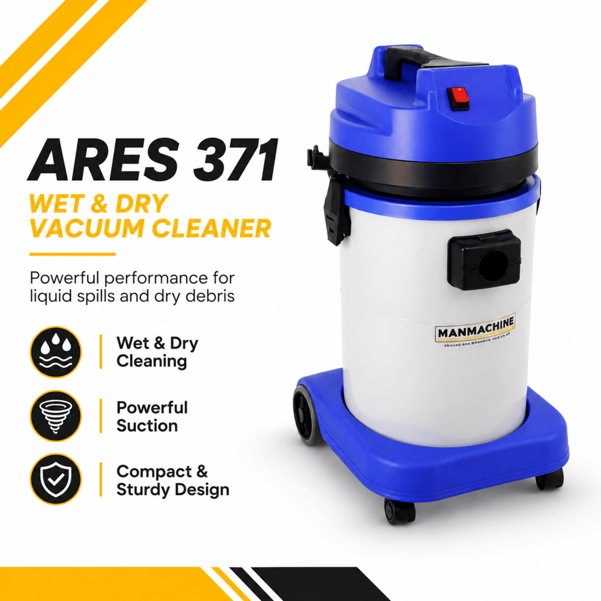 Manmachineworks ARES 371 Best Wet And Dry Car Vacuum Cleaner - Detailing Essentials