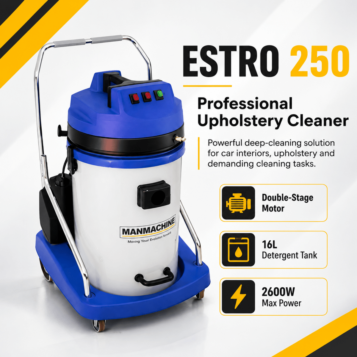 Manmachineworks ESTRO - 250 Car Upholstery Cleaner Machine - Detailing Essentials