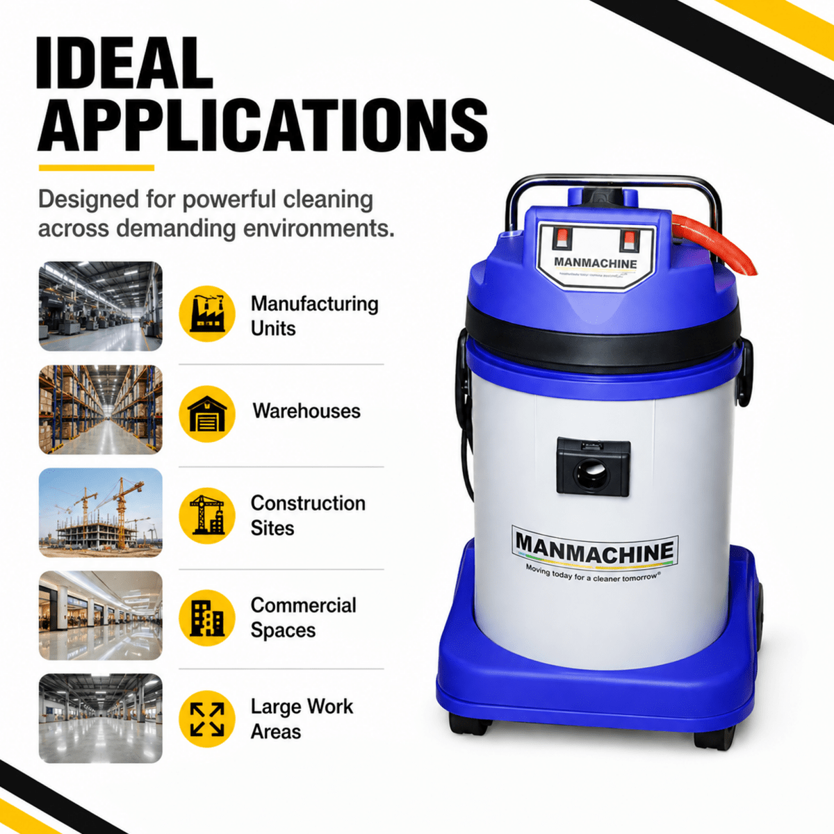Manmachineworks Excel M 77/2 Vacuum Cleaners - Detailing Essentials