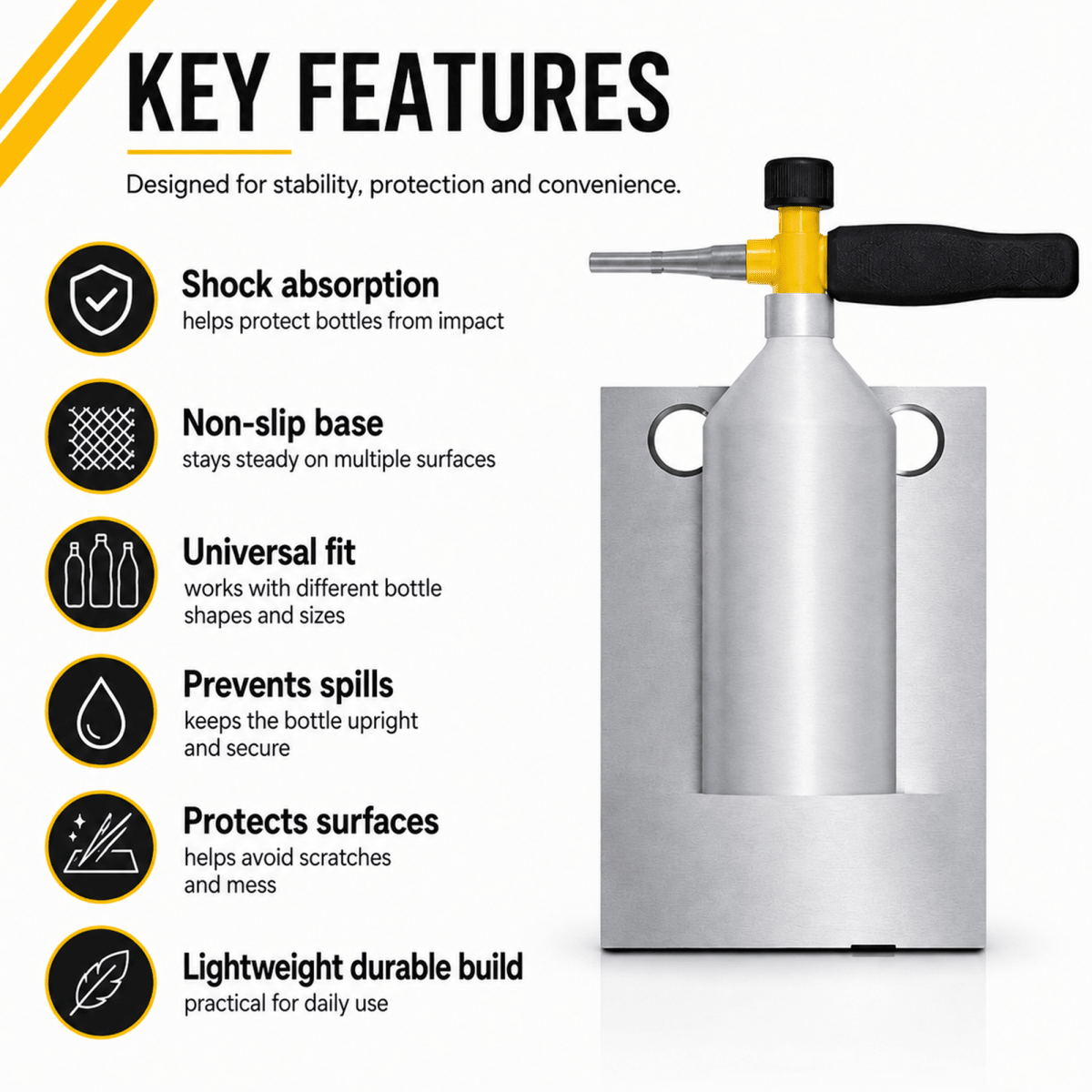 Manmachineworks Foam Bottle Holder - Practical Storage Solution - Detailing Essentials