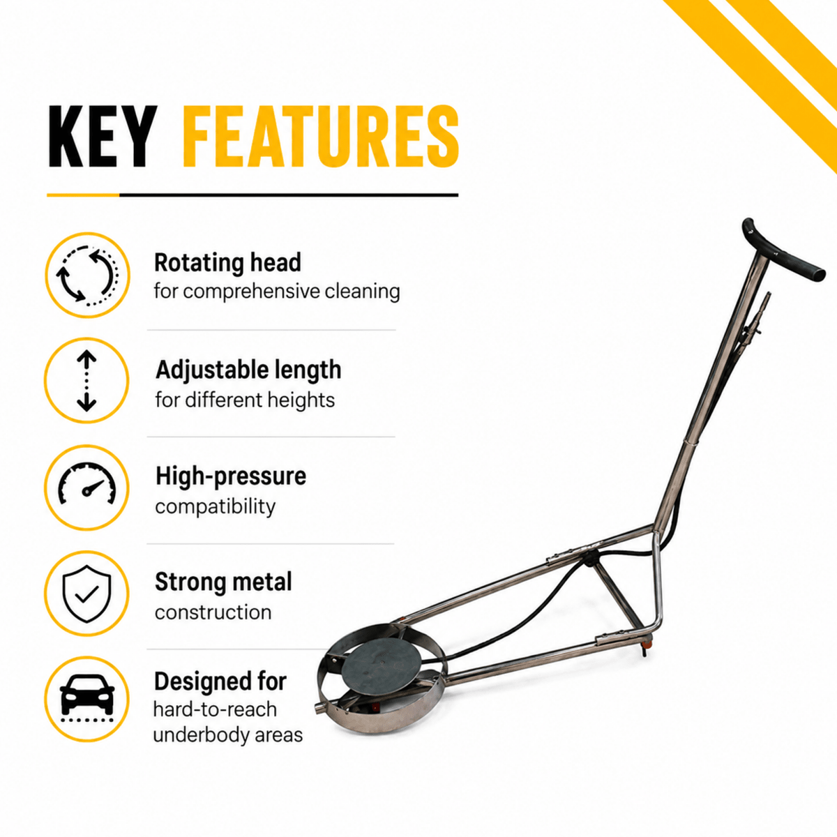 Manmachineworks Rotating Underbody Lance for Effective Cleaning - Detailing Essentials
