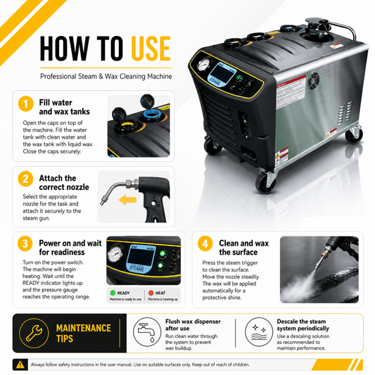 Manmachineworks Steamjet Wash And Wax Machine - Detailing Essentials