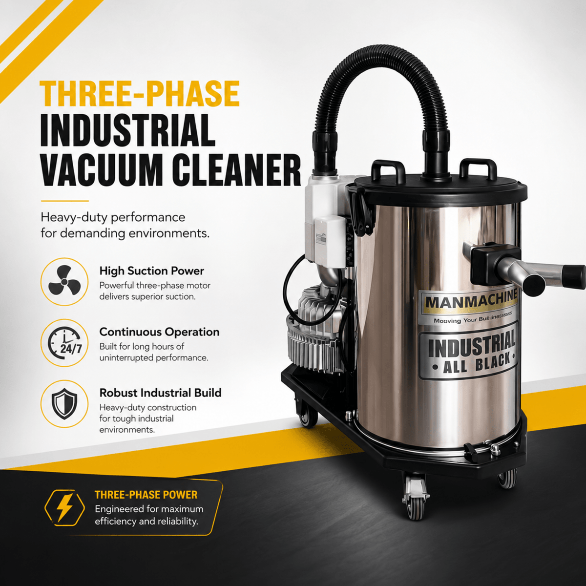 Manmachineworks Three - phase Industrial Vacuum Cleaner - Detailing Essentials