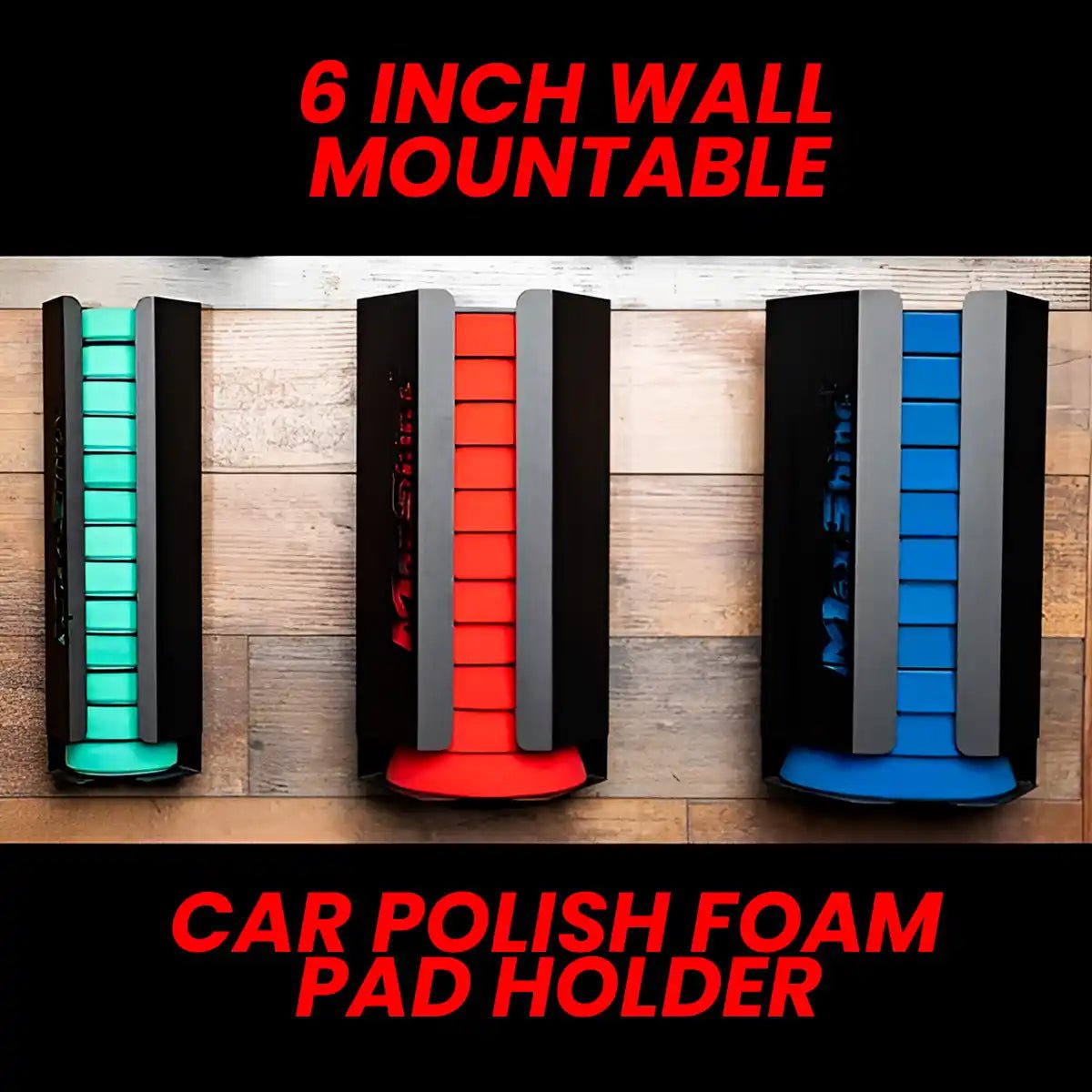 Maxshine 6"" Foam Pads Holder, Quality Steel With Paint And Holder For Professional Detailing Tools - Detailing Essentials