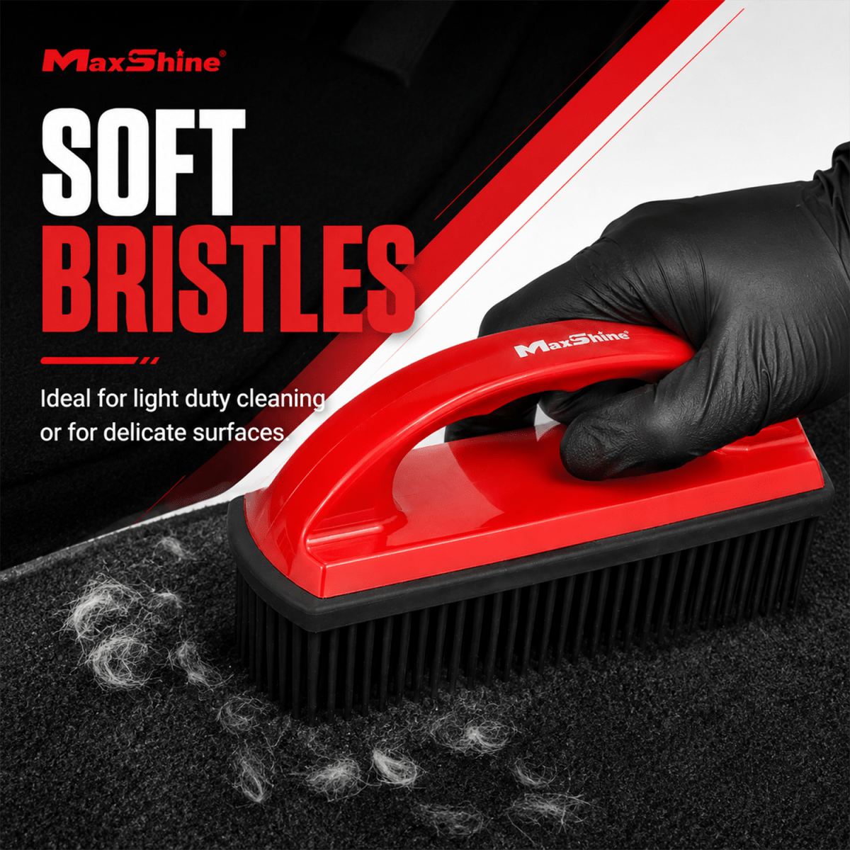 Maxshine Carpet Lint And Hair Removal Brush And Brush For Professional Detailing Tools - Detailing Essentials