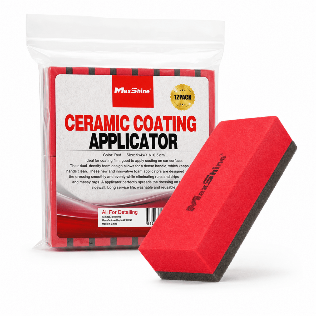 Maxshine Ceramic Coating Applicator (12 Pieces Per Pack) And Applicator For Professional Detailing Tools - Detailing Essentials