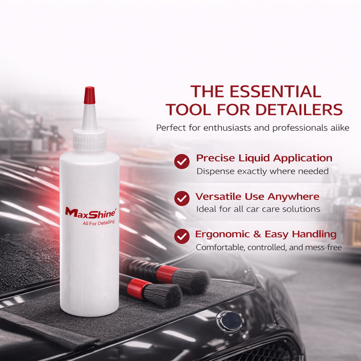 Maxshine Compound Polish Wax Dispenser Bottle With Cap And Bottle For Professional Detailing Tools - Detailing Essentials
