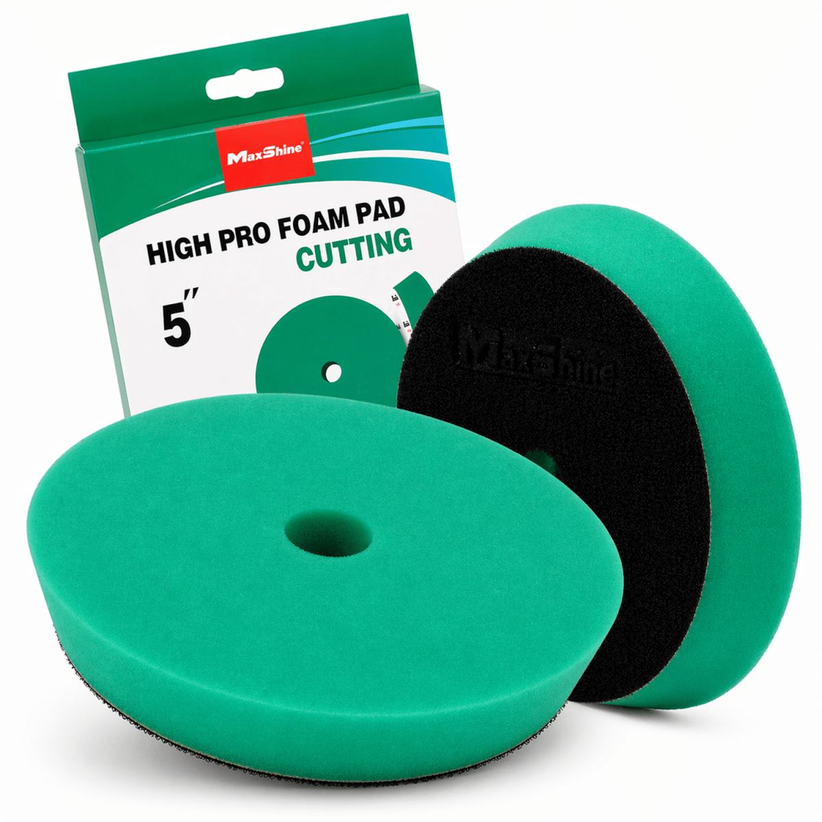 MaxShine Cross Cut Foam Pad Green Finishing | 3 Inch, 5 Inch & 6 Inch - Detailing Essentials