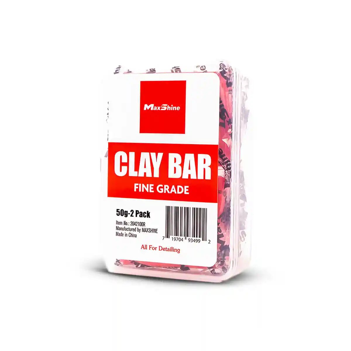 Maxshine Detailing Clay Bar - 100g Heavy (2x50gram) And Clay Bar For Professional Detailing Tools - Detailing Essentials