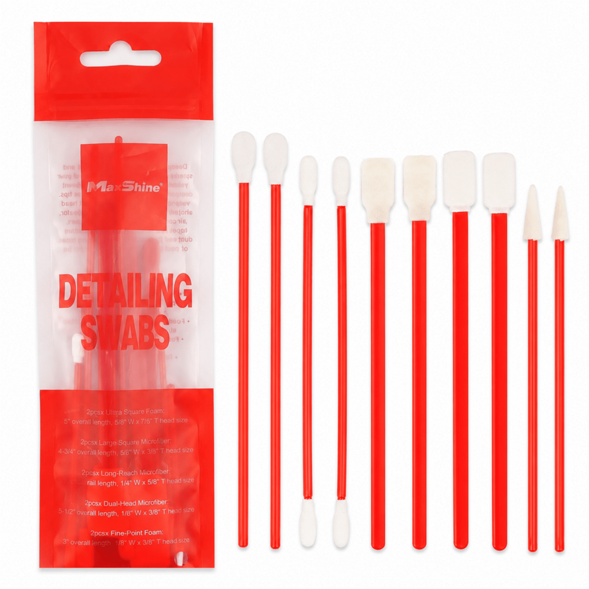Maxshine Detailing Swabs - 10PCS/Pack And Swabs For Professional Detailing Tools - Detailing Essentials