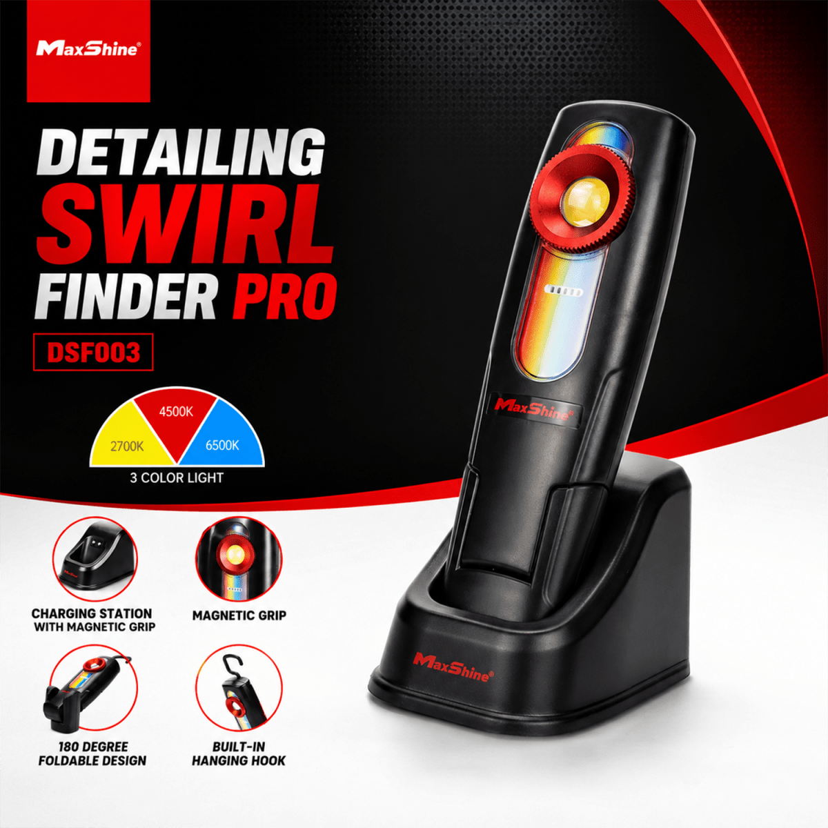 Maxshine Detailing Swirl Finder Pro And Swirl Finder For Professional Detailing Tools - Detailing Essentials