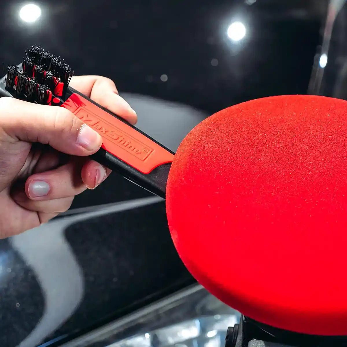Maxshine Foam Pad Cleaning Brush And Pad Removal Tool And Brush For Professional Detailing Tools - Detailing Essentials