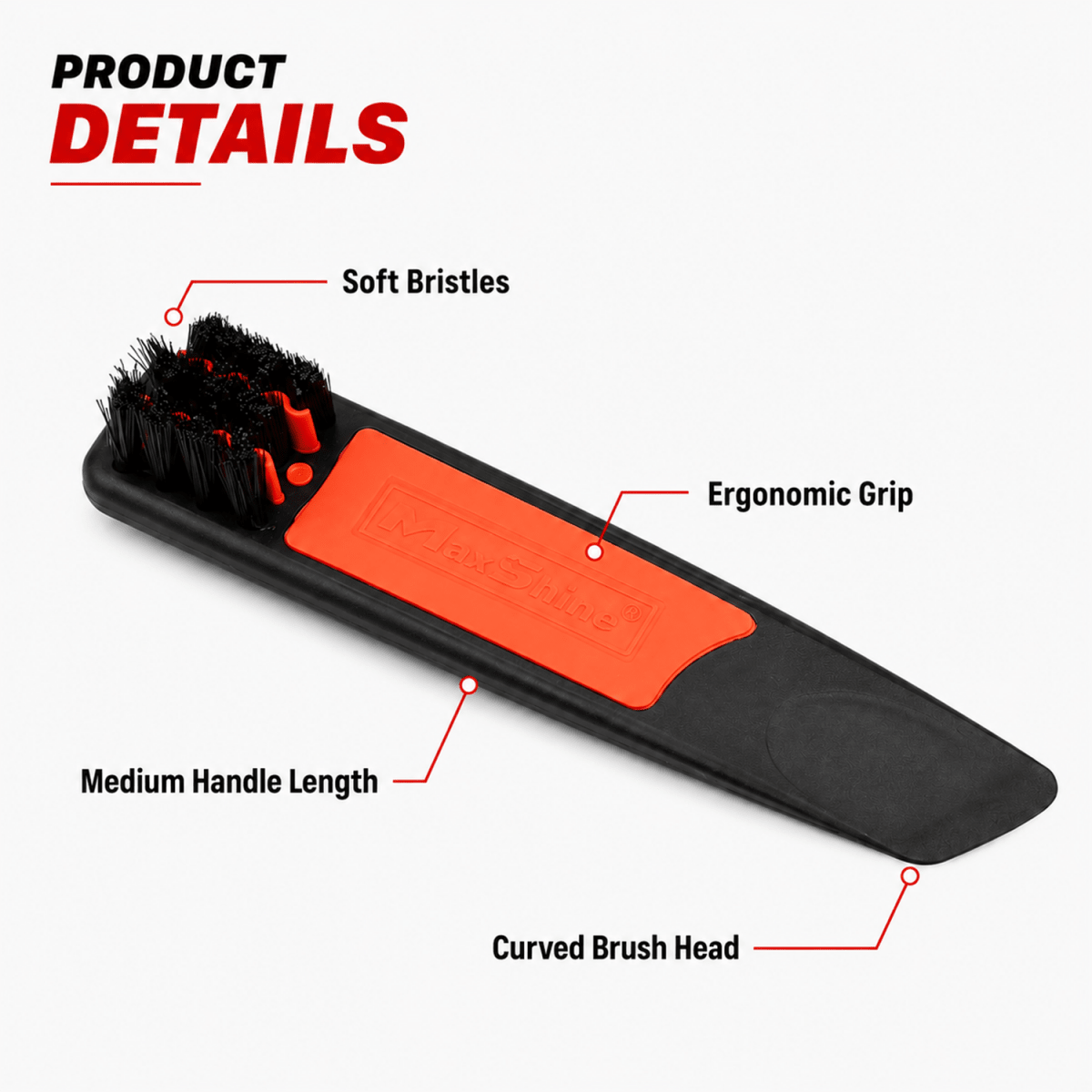 Maxshine Foam Pad Cleaning Brush And Pad Removal Tool And Brush For Professional Detailing Tools - Detailing Essentials