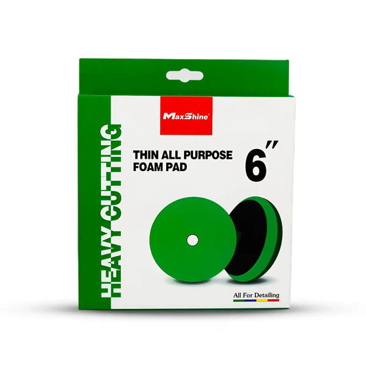 Maxshine High Pro Green Foam Heavy Cutting Pad And 6.2 Inch For Advanced Paint Correction - Detailing Essentials