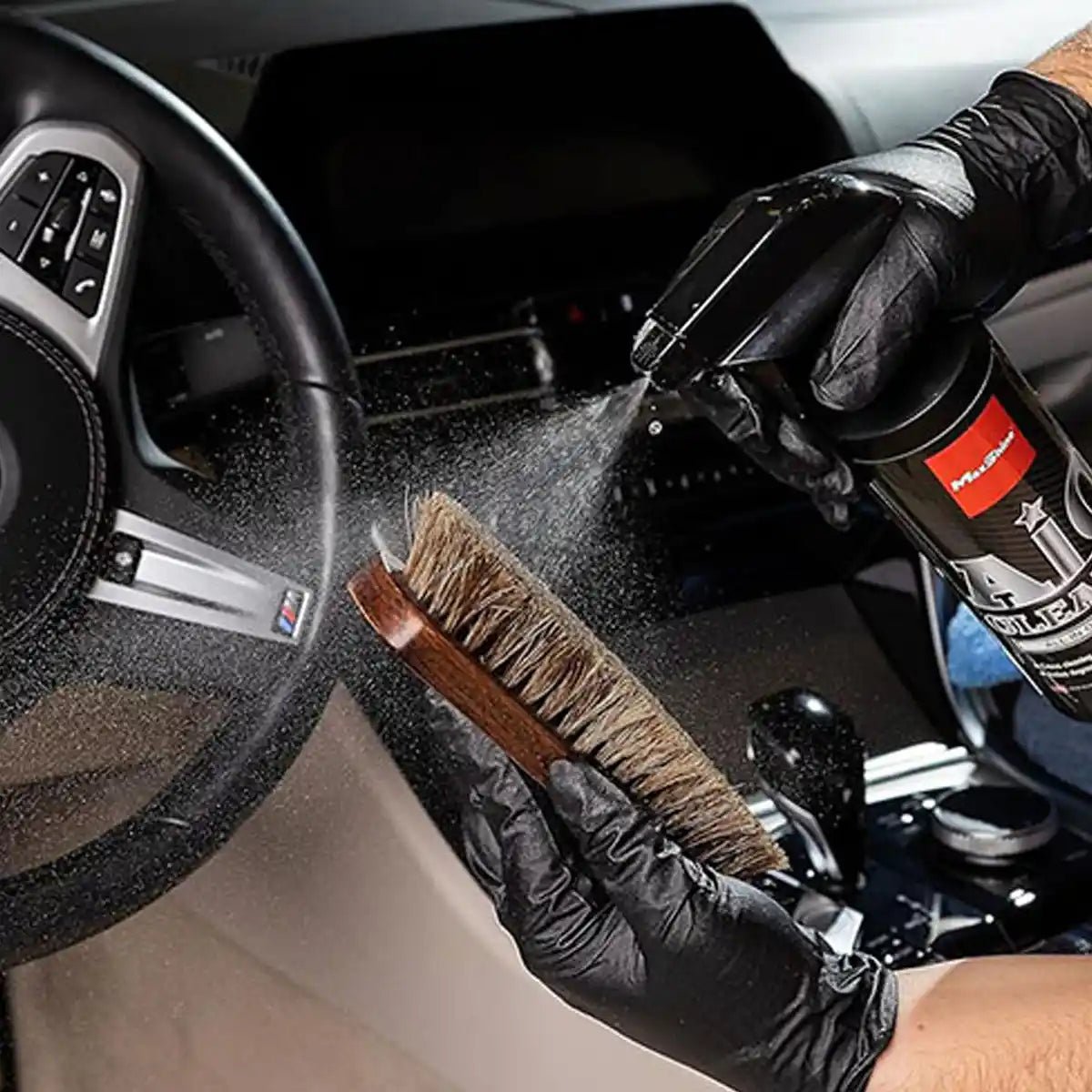 Maxshine Horsehair Cleaning Brush And Brush For Professional Detailing Tools - Detailing Essentials