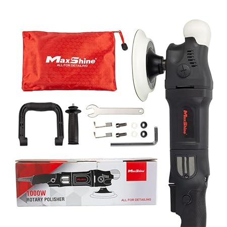 MaxShine M1000 Rotary Polisher 1000W | 5 Inch Professional Car Polishing Machine - Detailing Essentials