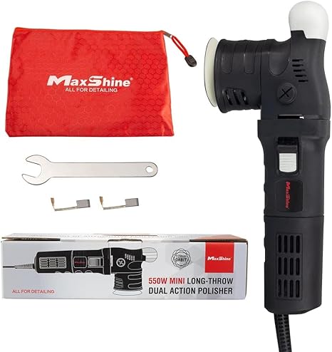 MaxShine M312 Dual Action Electric Polisher 550W | 3 Inch 12mm Orbit 6 - Speed - Detailing Essentials