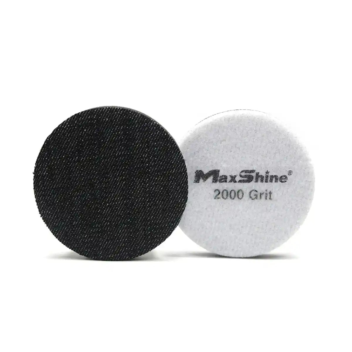 Maxshine Orange Peel Removal Pad - 2000 Grit Black Denim 5 Inch (2pcs/pack) And Removal Pad For Professional Detailing Tools - Detailing Essentials