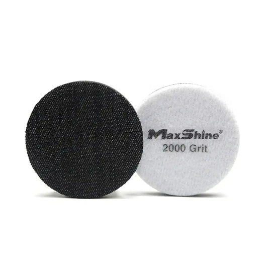 Maxshine Orange Peel Removal Pad - 2000 Grit Black Denim 5 Inch (2pcs/pack) And Removal Pad For Professional Detailing Tools - Detailing Essentials