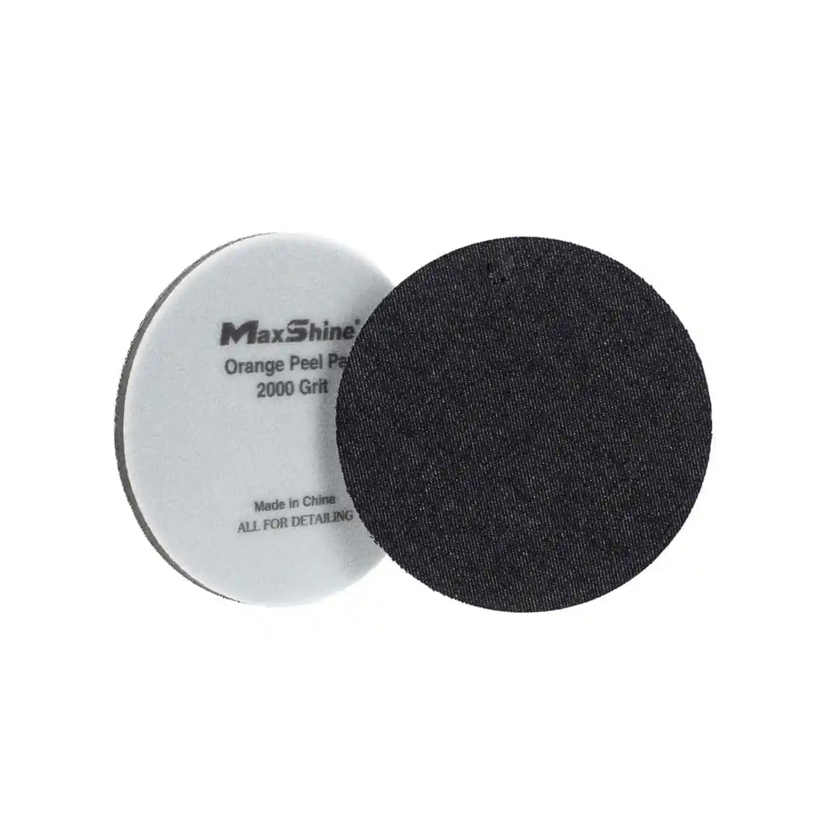 Maxshine Orange Peel Removal Pad - 2000 Grit Black Denim 5 Inch (2pcs/pack) And Removal Pad For Professional Detailing Tools - Detailing Essentials