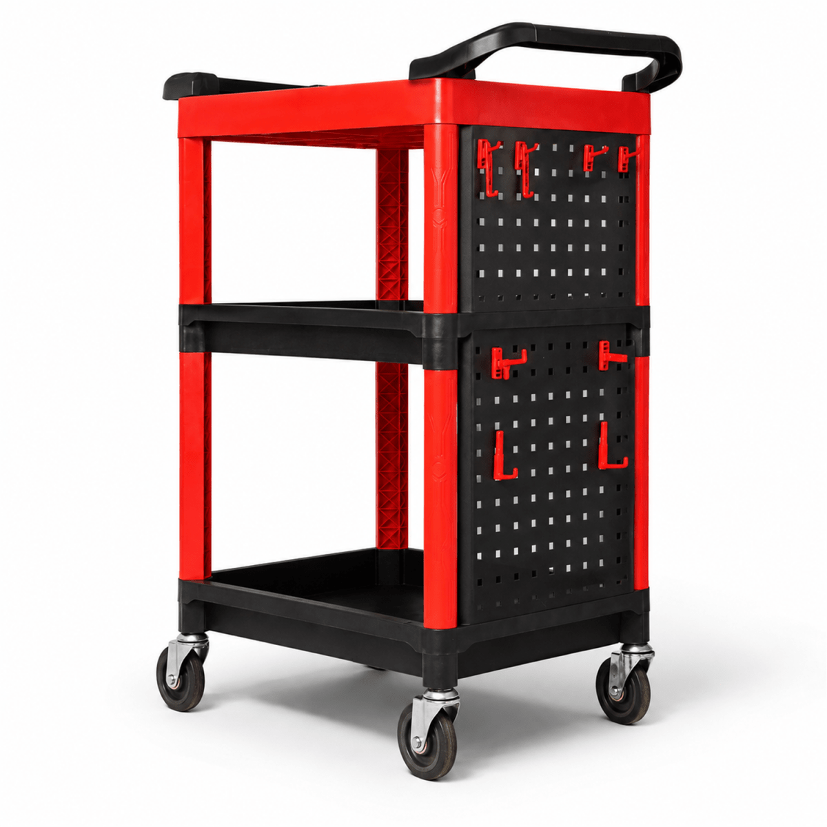 Maxshine Premium Heavy Duty Detailing Cart With Two Side Plate And Hang Hook And Detailing Cart For Professional Machine And Tools - Detailing Essentials