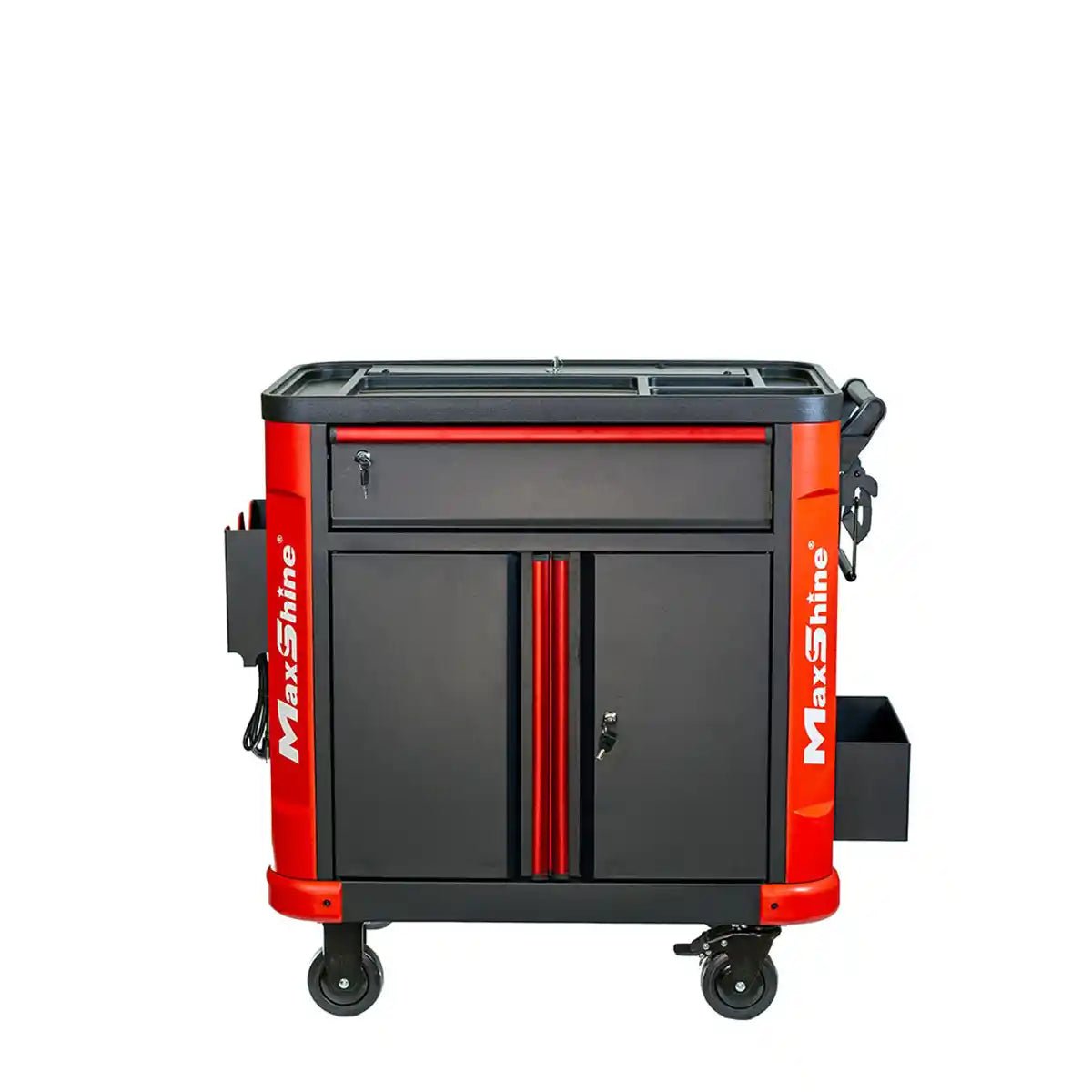 MaxShine Premium Multifunction Detailing Cart with Light & 110 - 220V Power Board - Detailing Essentials
