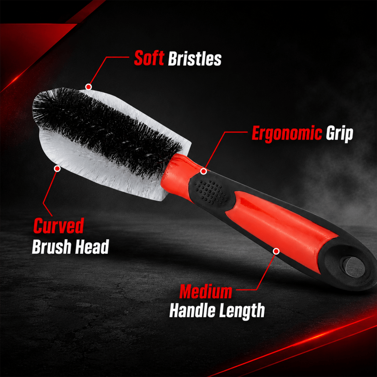 Maxshine Premium Tire Cleaning Brush For Heavy - duty Detailing - Detailing Essentials
