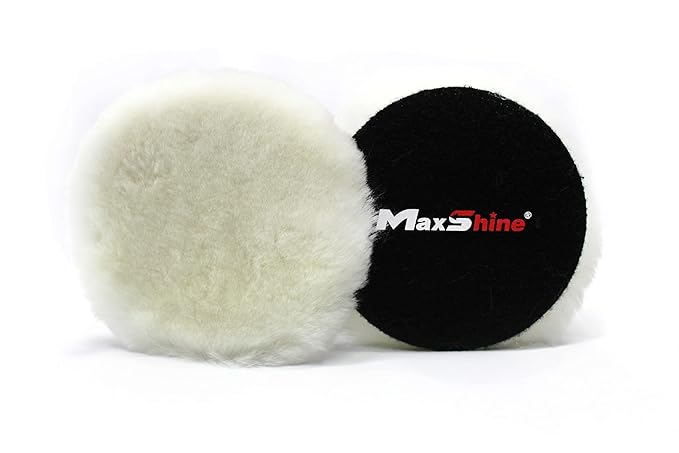 MaxShine Premium Wool Cut & Polish Pad | 3 Inch, 5 Inch & 6 Inch - Detailing Essentials