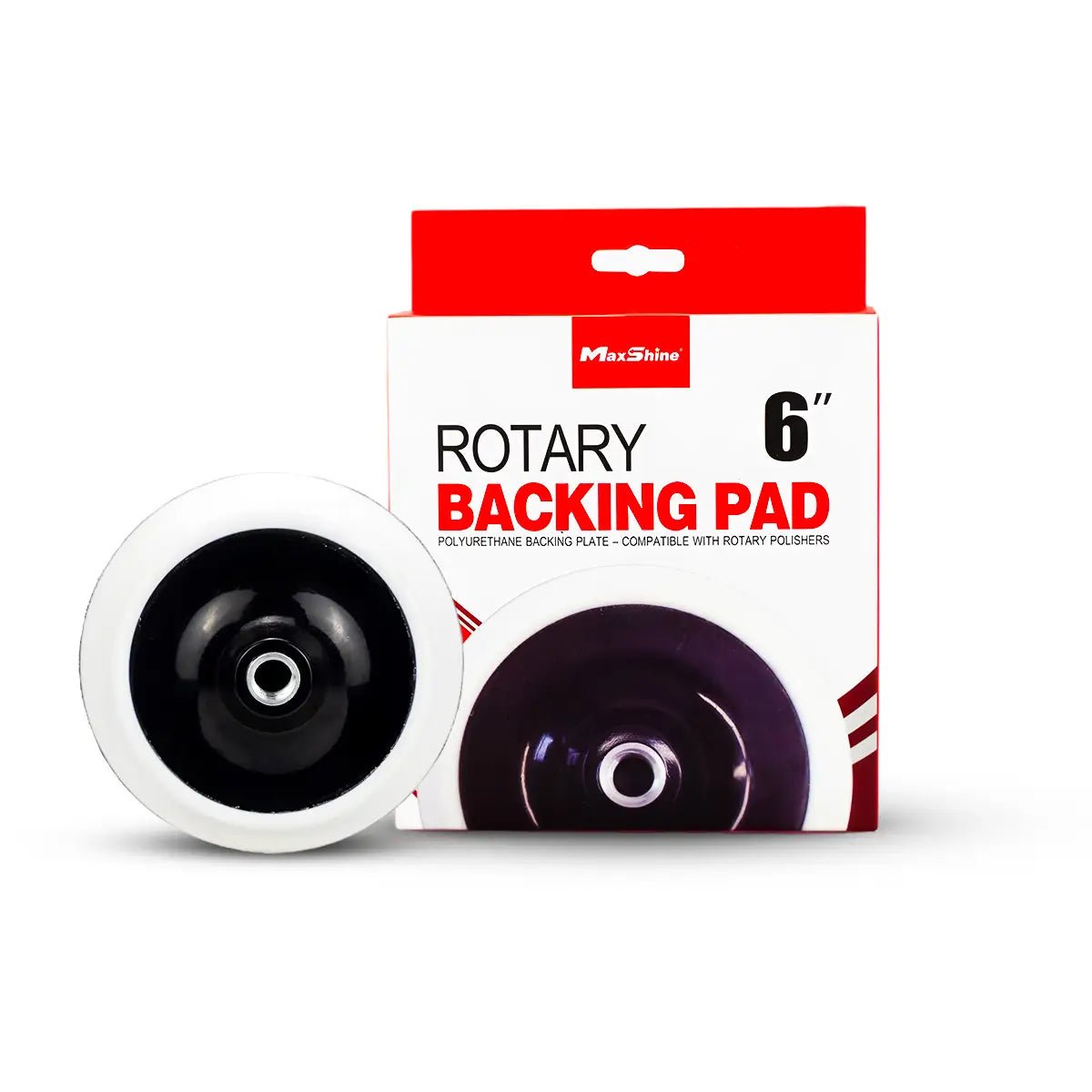 Maxshine RO Polisher Backing Plate And 6 Inch Replacement For Rotary Polishers - Detailing Essentials
