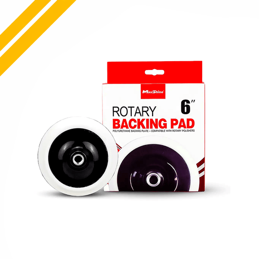 Maxshine RO Polisher Backing Plate And 6 Inch Replacement For Rotary Polishers - Detailing Essentials