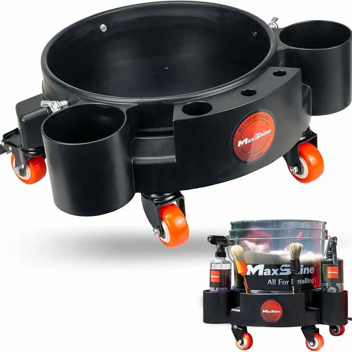 Maxshine Rolling Bucket Dolly And Dolly For Professional Machine And Tools - Detailing Essentials