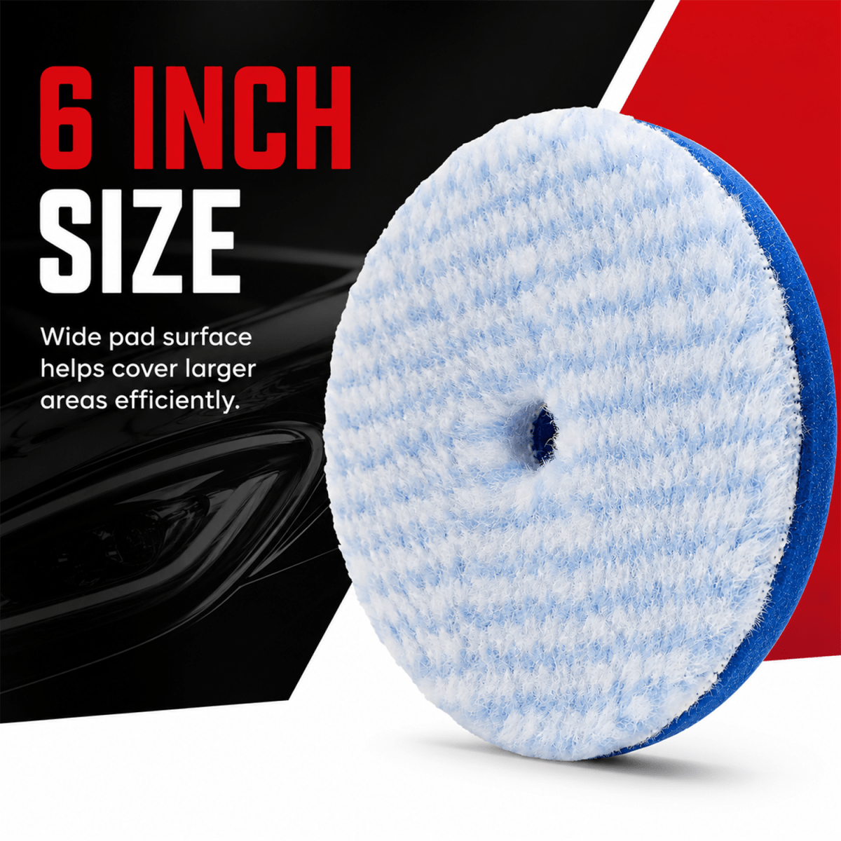 Maxshine Synthetic Wool Cutting Pad - 6 Inch And Wool Pad For Professional Detailing Tools - Detailing Essentials