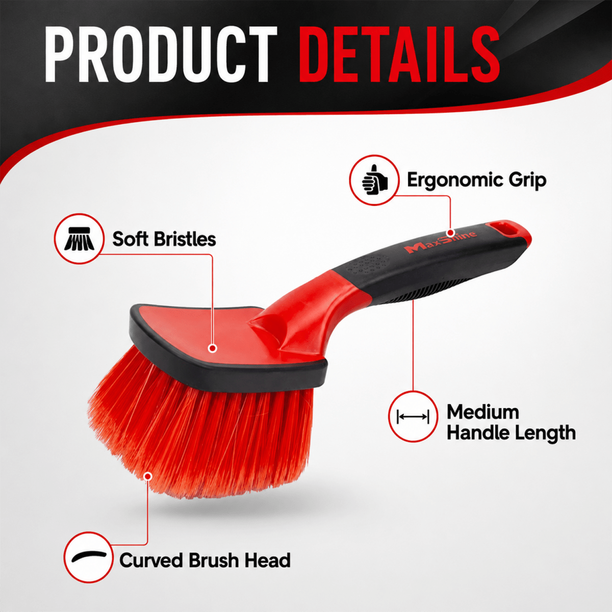 Maxshine Tire Brush - Detailing Essentials