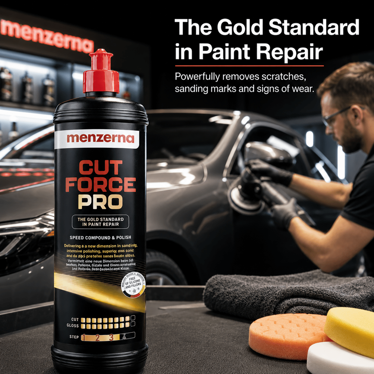 Menzerna Cut Force Pro Heavy Cut Compound for Paint Correction - Detailing Essentials