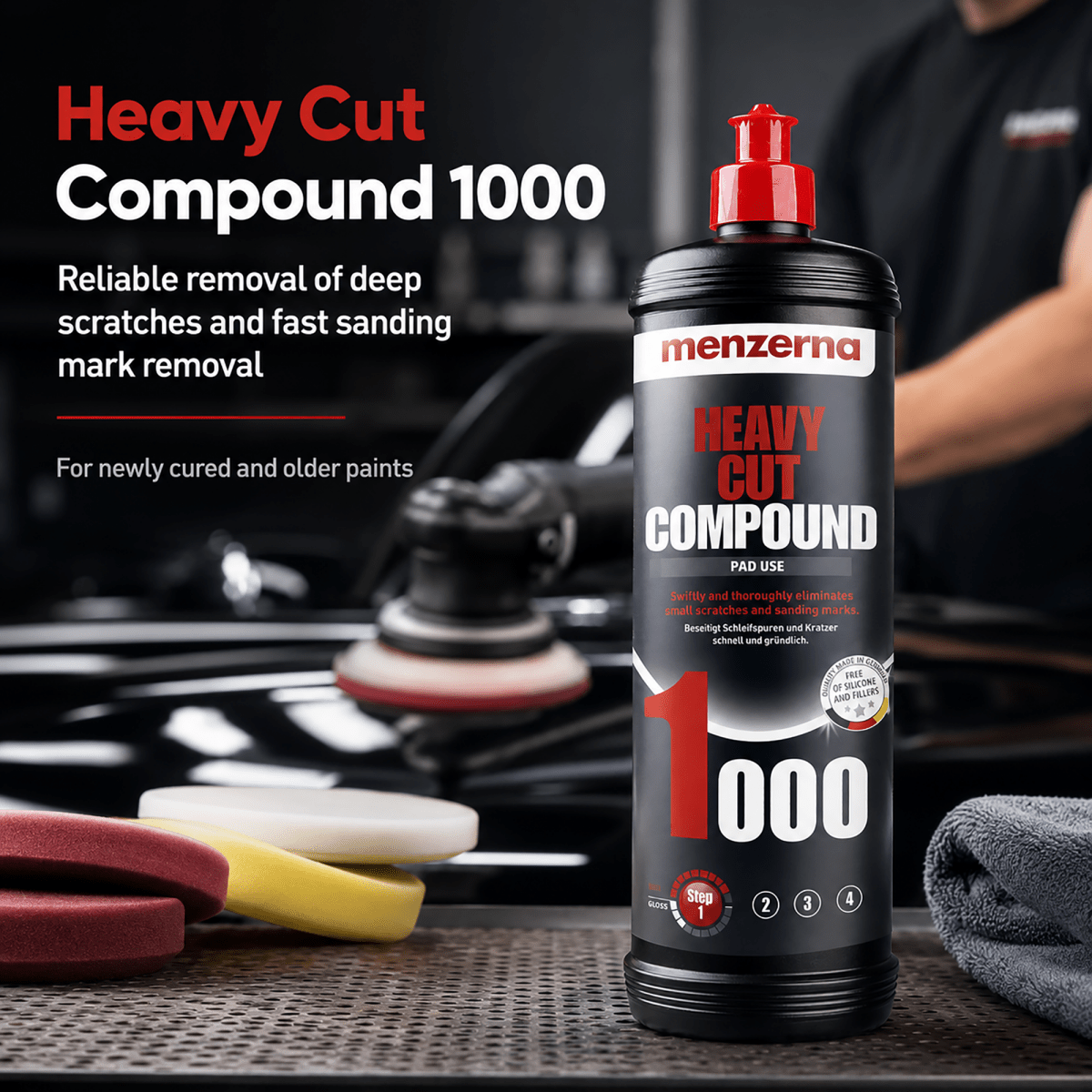 Menzerna Heavy Cut Compound 1000 for Paint Correction - Detailing Essentials