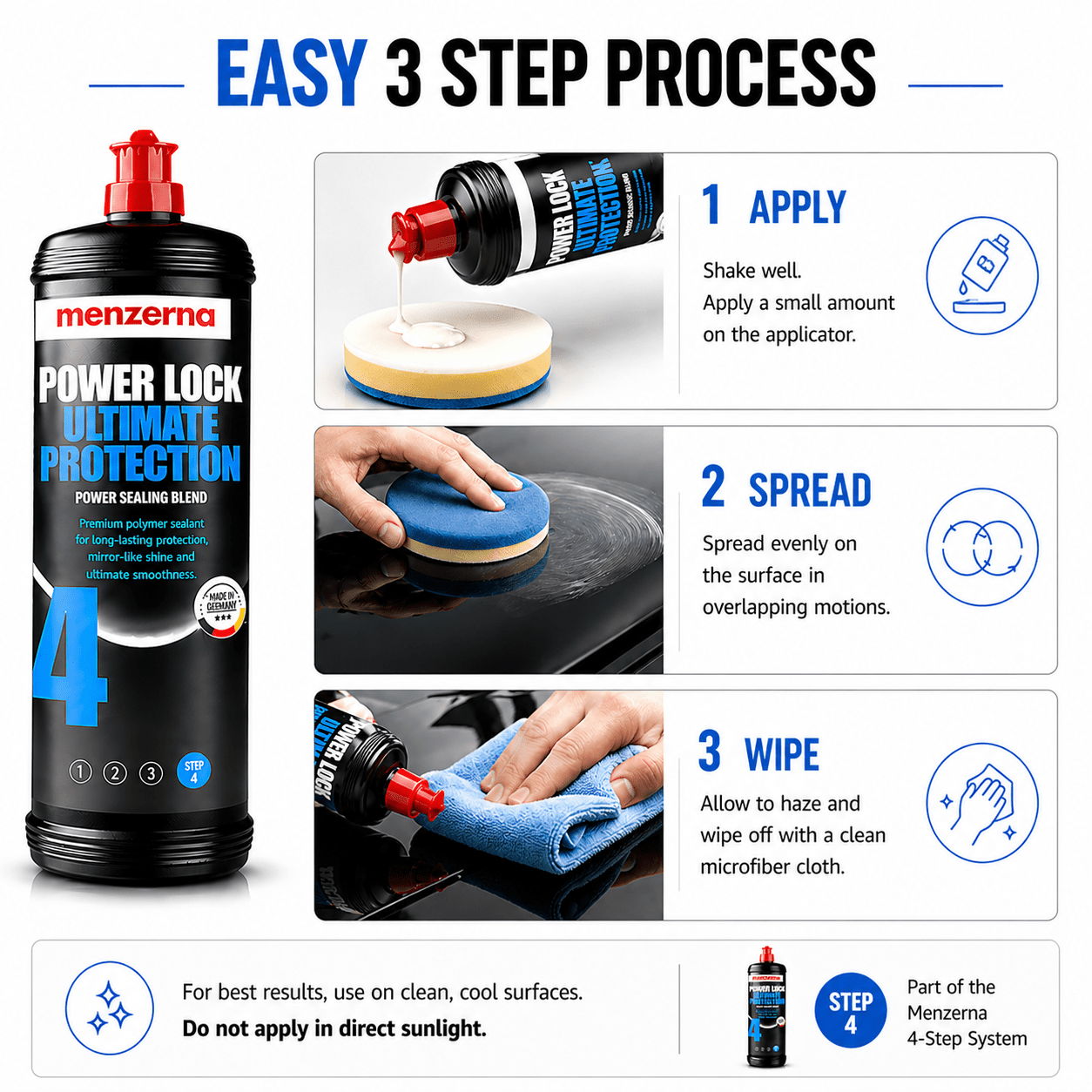 Menzerna Power Lock Ultimate Protection for Long - Lasting Shine - Detailing Essentials