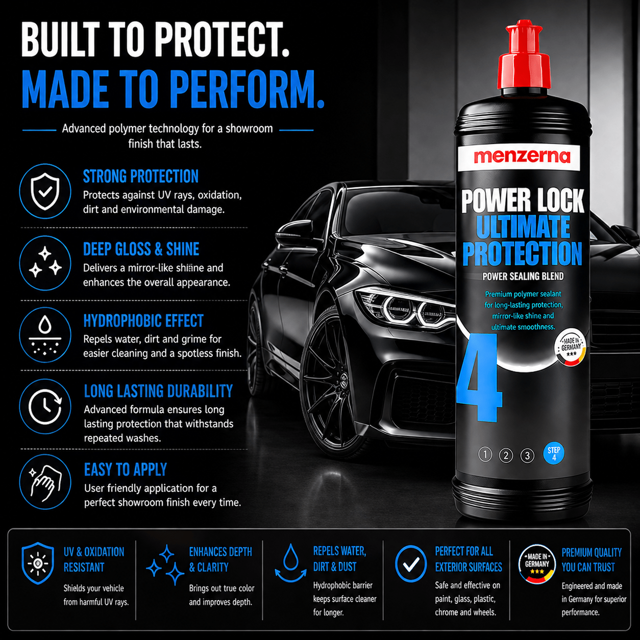 Menzerna Power Lock Ultimate Protection for Long - Lasting Shine - Detailing Essentials