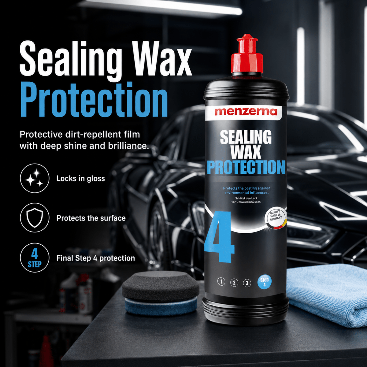 Menzerna Sealing Wax Protection for Car Paint - Detailing Essentials