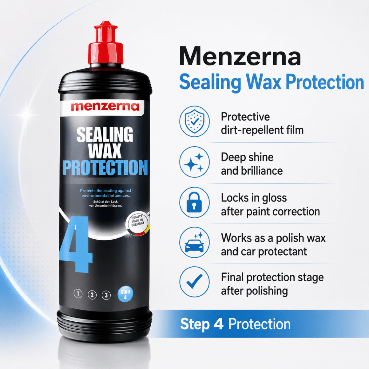 Menzerna Sealing Wax Protection for Car Paint - Detailing Essentials