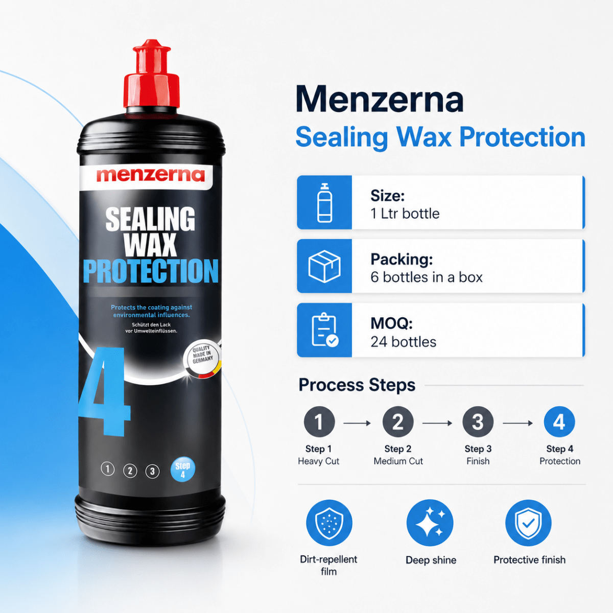 Menzerna Sealing Wax Protection for Car Paint - Detailing Essentials