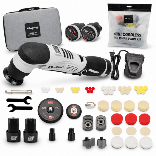 Mini Cordless Polisher Pads Kit | Professional Detailing Pads Kit - Detailing Essentials